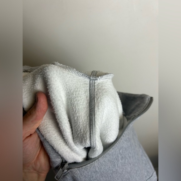 Not for sale Skims Gray Sweatshirt Henley Zip Size L Gray Minimalist Natural - Picture 11 of 12